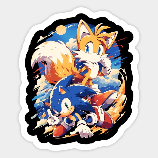 sonic and tails Sticker by StevenBag